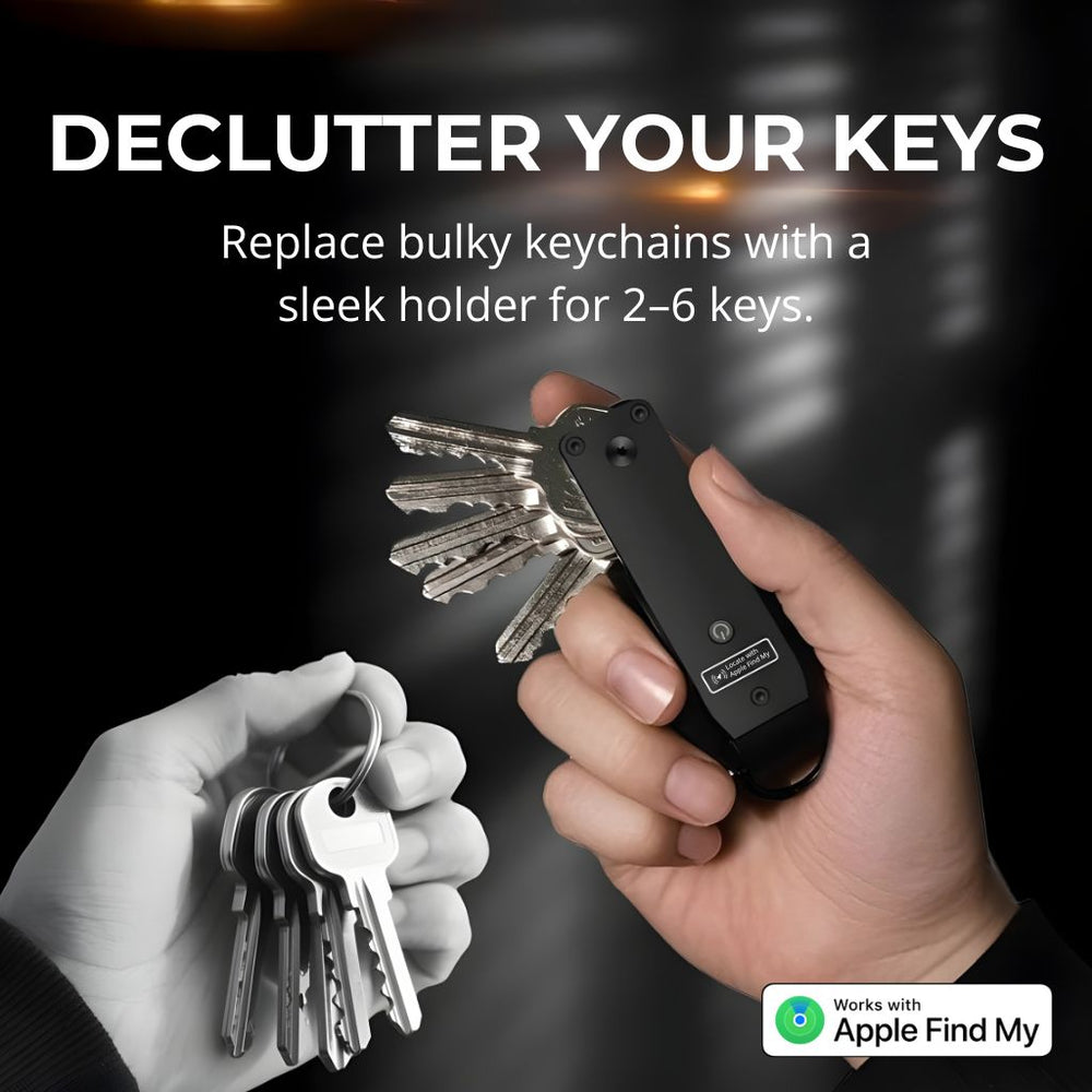 Smart Key Organizer with Apple Find My Compact Minimal Key Holder
