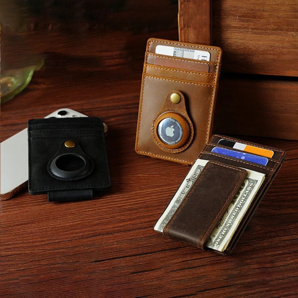 Slim AirTag Leather Wallet