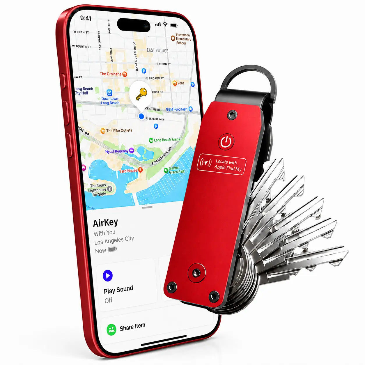 Compact key holder for organized everyday carry