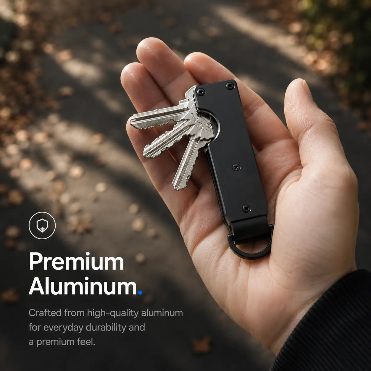 Aluminum smart key holder for everyday use