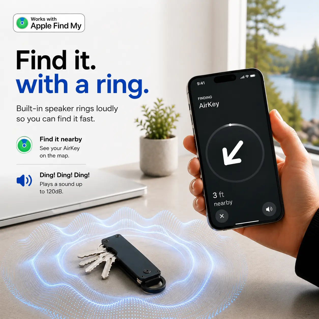 Compact smart key organizer for everyday carry