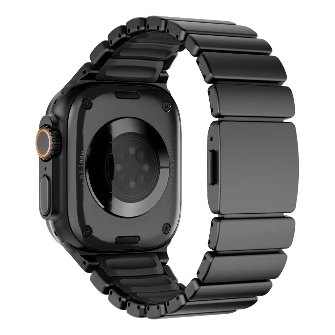 black titanium apple watch band onyx black #color_Black Titanium Onyx Black