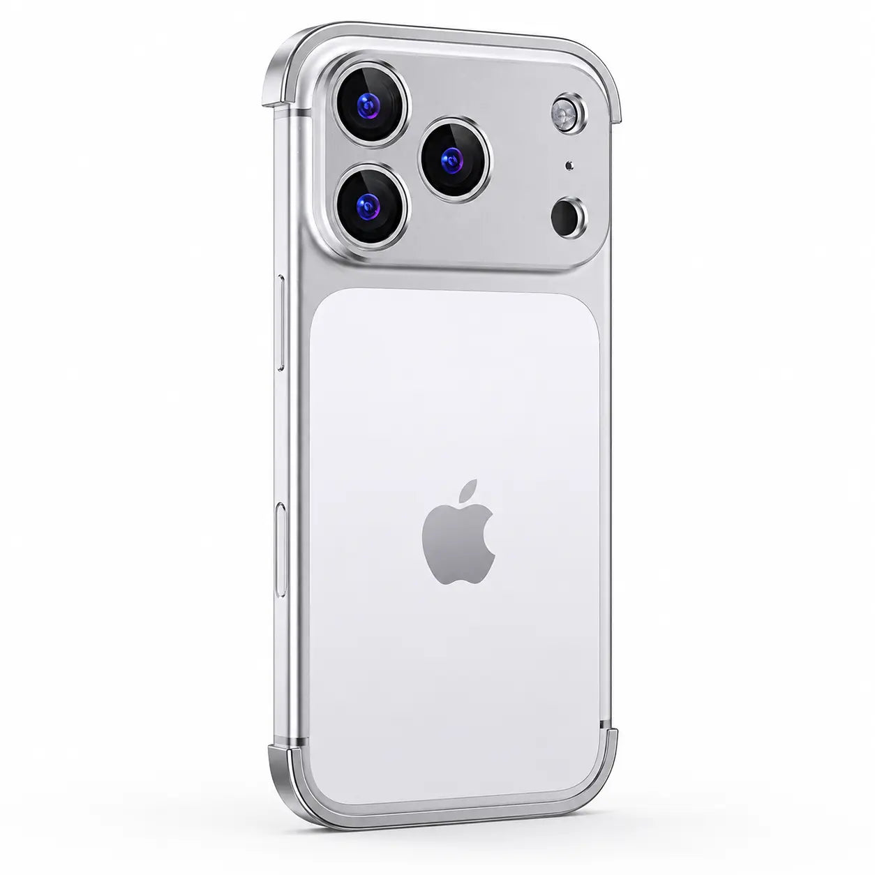 Minimal metal case for iPhone 18 Pro Max with slim protective bumper
