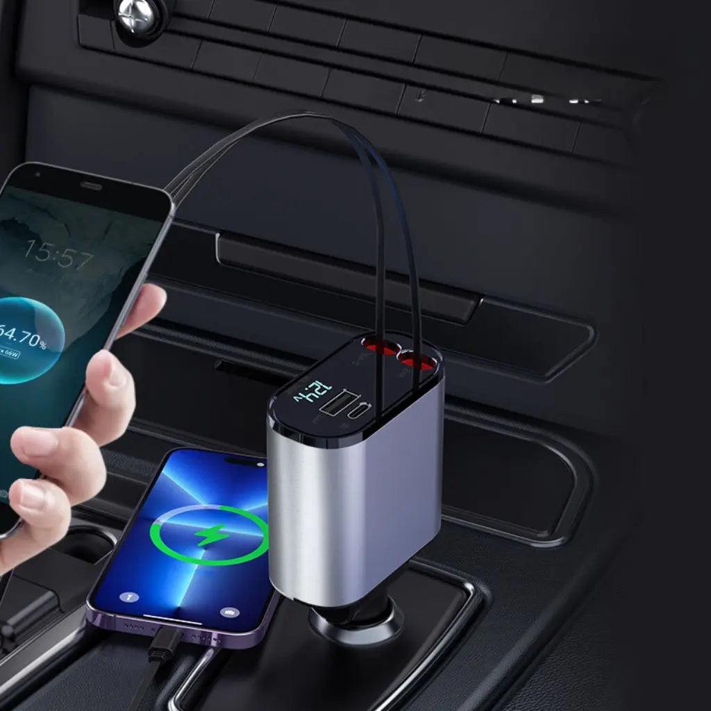 Retractable Fast Car Charger Evolved Chargers