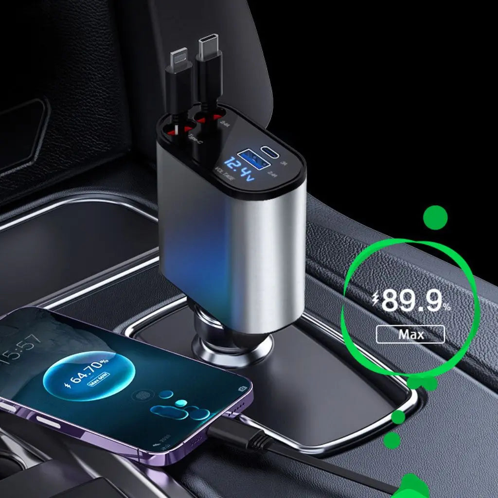 Retractable Fast Car Charger Evolved Chargers