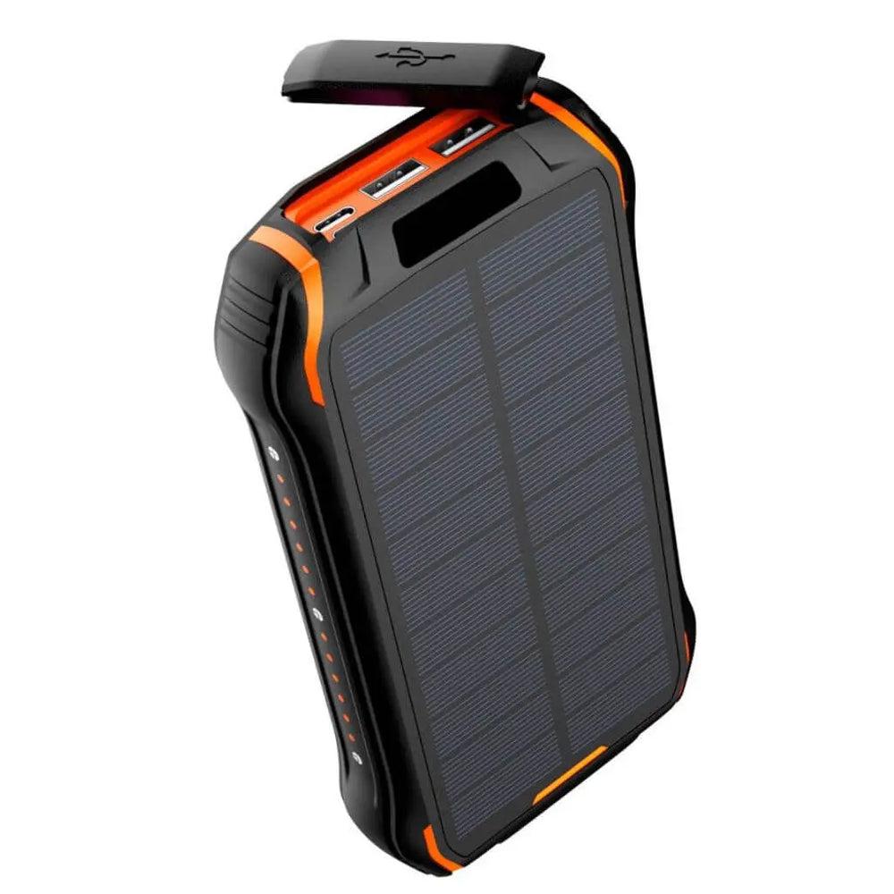 Power Bank 26800 MAh Con Carga Inalámbrica Y Solar - 7 Salidas, Linterna LED, Para Smartphones