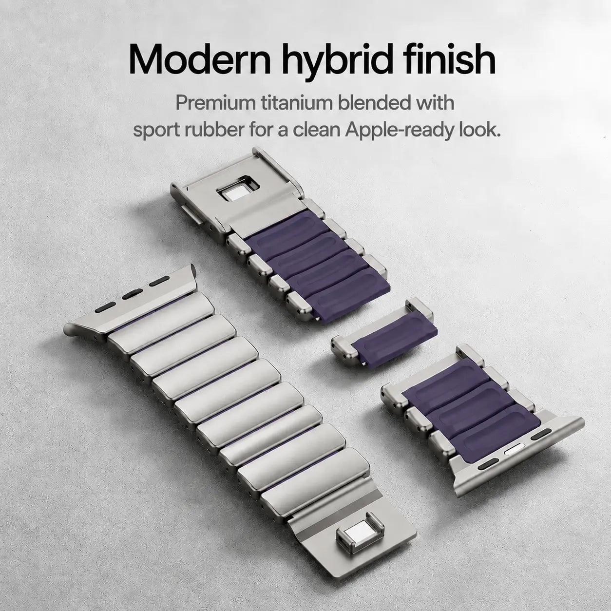 apple watch titanium rubber band violet #color_Titanium Violet