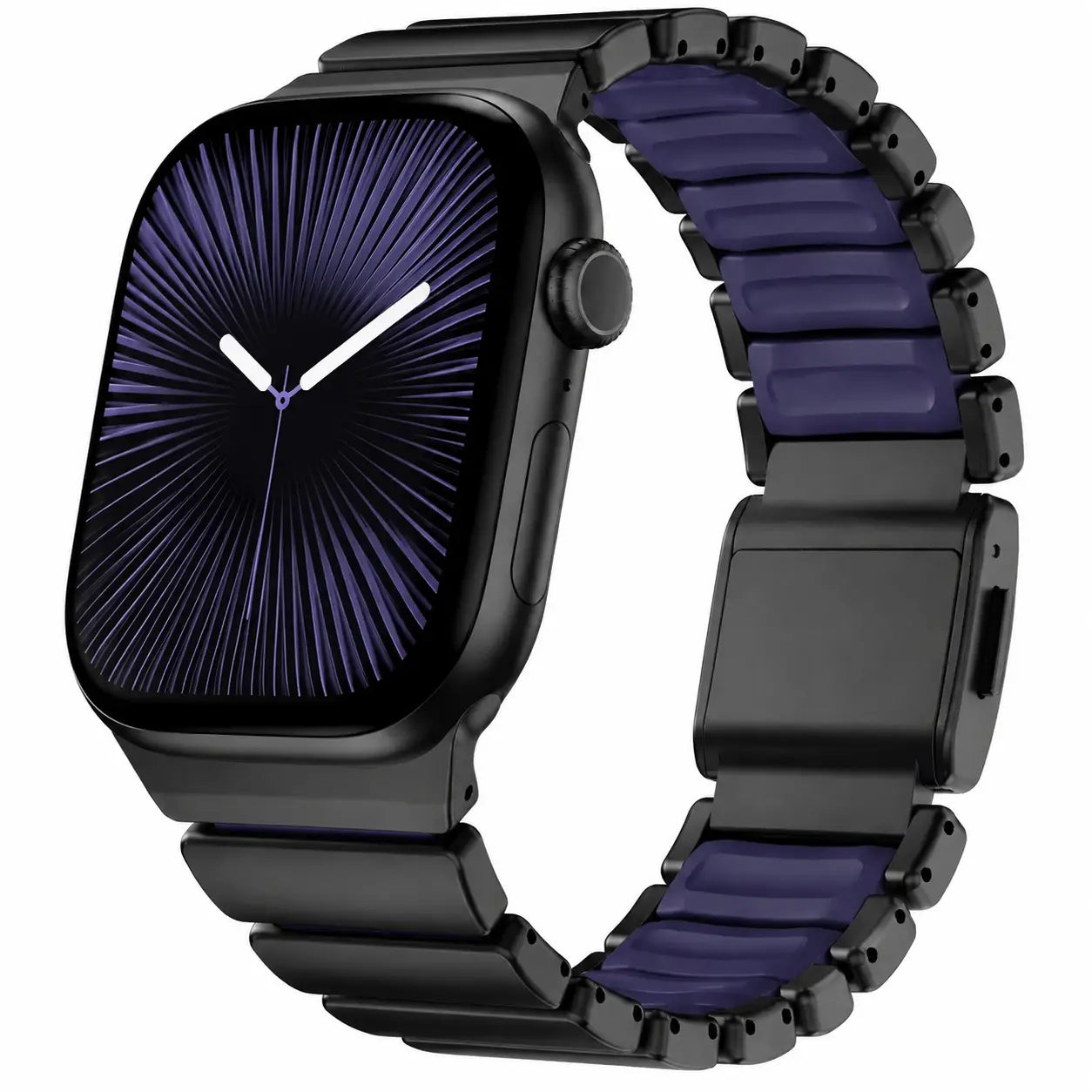 violet black titanium apple watch strap #color_Black Titanium Violet