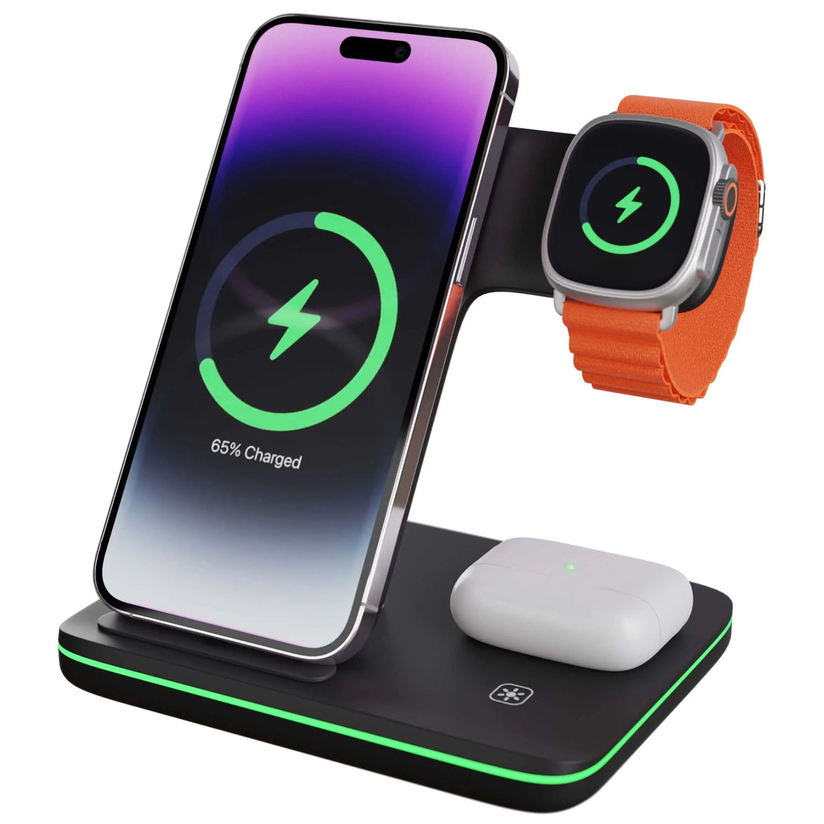 3 in 1 Wireless Charger Apple Charging Station for iPhone, Apple