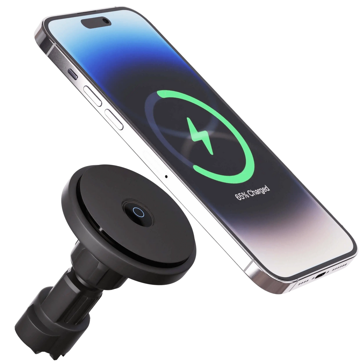 Car Mount MagSafe Wireless Charger for Apple iPhone Dash and Vent